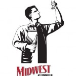 Man holding up a glass of beer