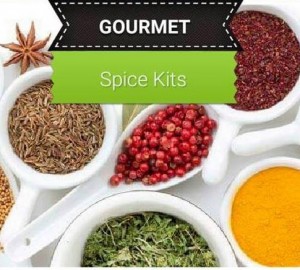 a beautiful array of colorful gourmet spices