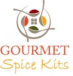 Colorful logo for gourmet spice kits