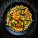 wok fried prawn with cous cous recipe