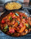chorizo sausage pasta dish