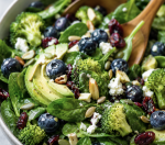 Blueberry Broccoli Spinach Salad Recipe